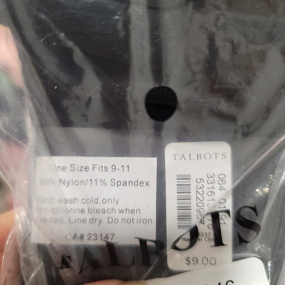 NEW TALBOTS Microfiber Trouser Socks black - Picture 2 of 5